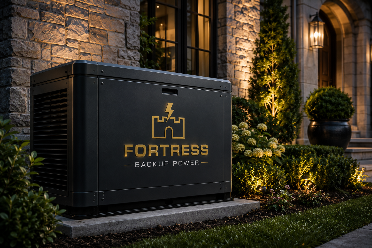 Fortress installation team commissioning a residential backup power system